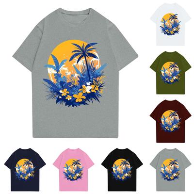 Men's Stand Collar Short Sleeve Shirt Loose Leisure Holiday Shirt Man