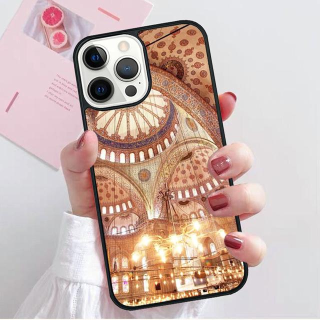 

Islam Muslim Mosque Phone Case Back Cover for iPhone 17 Air 16 15 14 13 11 12 Pro Max PlusS Shell Coque iPhone 13