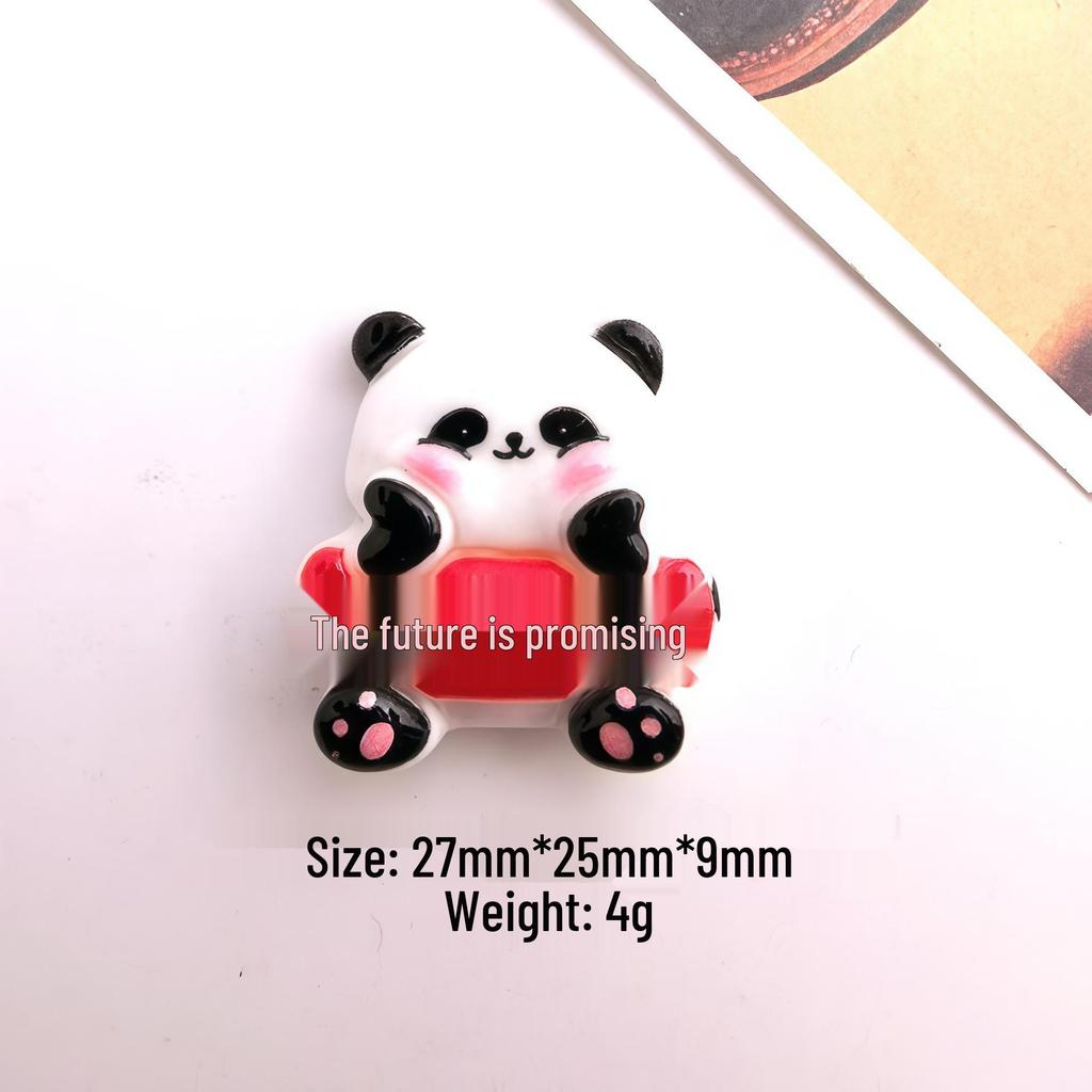Cartoon Panda National Day DIY Stickers & Hair Accessories Set