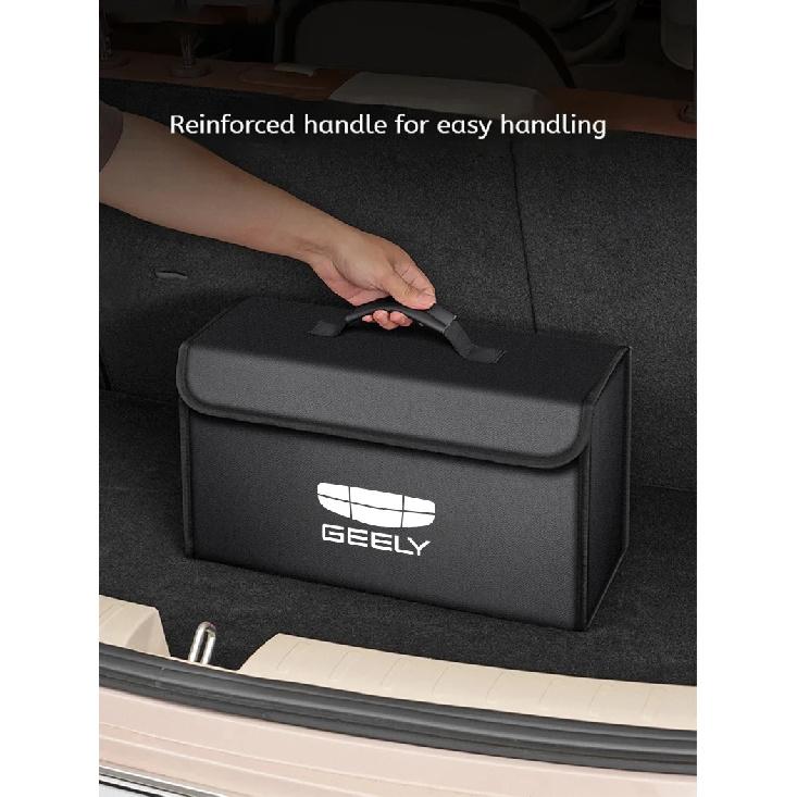 For GEELY Coolray Starray Emgrand Emgrand Tugella Car Trunk Storage Box Organizer Foldable Stowing Tidying Bag Car Accessories
