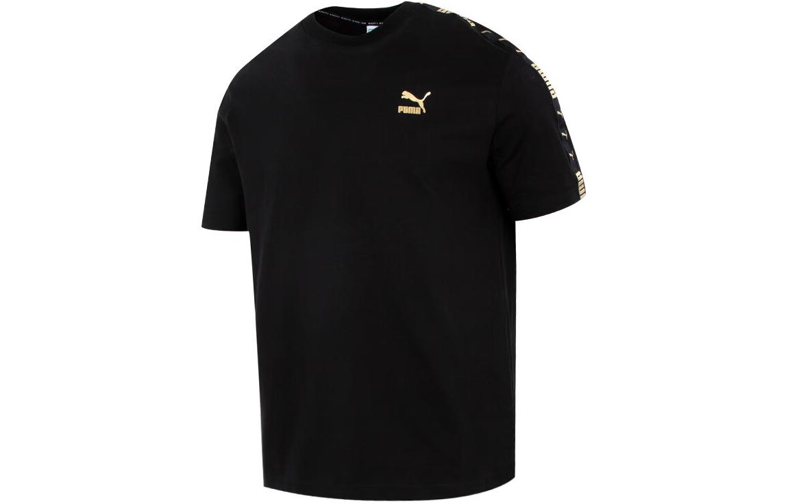 PUMA Drop Shoulder Sleeve T Shirt Unisex Black 536406-01 M