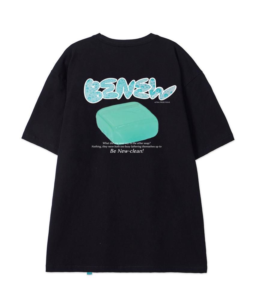 ASTRAL PROJECTION [Be New] Cotton Loose Fit Short Sleeve T-Shirt_Black