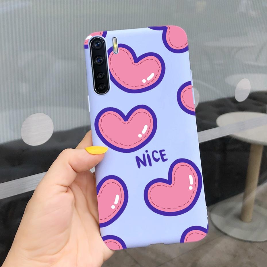 For OPPO A91 Case Oppo F15 CPH2001 CPH2021 Lovely Printing Jelly Silicone Soft Phone Back Cover Cases For Oppo Reno3 CPH2043