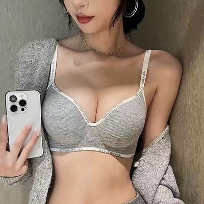 Nahtloser Komfort-BH ohne Bügel für Damen, Push-Up gepolsterte Dessous, Softcup Alltagsunterwäsche für junge Mädchen, Größen 32-38 AB Cup