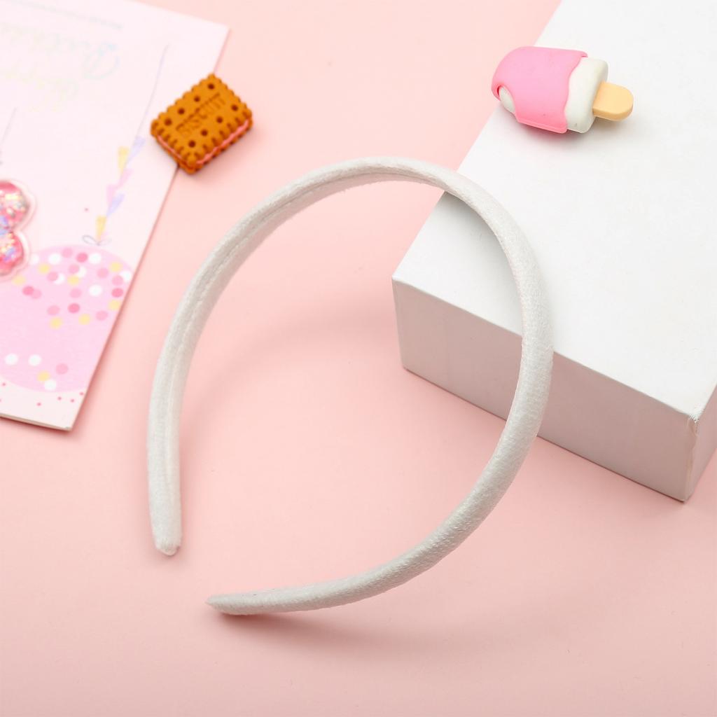 Candy Colorful Winter Elastic Plain Hair Bands Hard Hair Hoop Crown Tiara Base Crafting Accessories for Women Girls