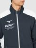 Mizuno Move Cross Slim Easy To Move Training Size M N-XT Jacket, Sweat-Wicking, Quick-Drying, Fit, In, Wear, 32JCA220, Black/White,