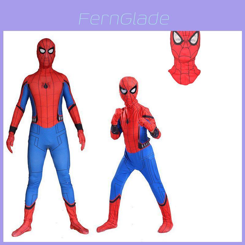 Vysoce kvalitní odolný kostým Spidermana na Homecoming, kombinéza s punčochami pro děti a dospělé