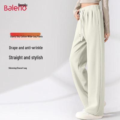 Baleno Women's Casual Straight-Leg Wide-Leg Pants