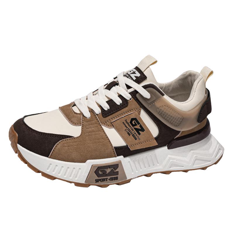 

Man Sneakers 2025 Summer New Casual Versatile Thick Bottom Men s Sneakers Mesh Breathable Outdoor Running Sports Shoes for Youth 39 хаки