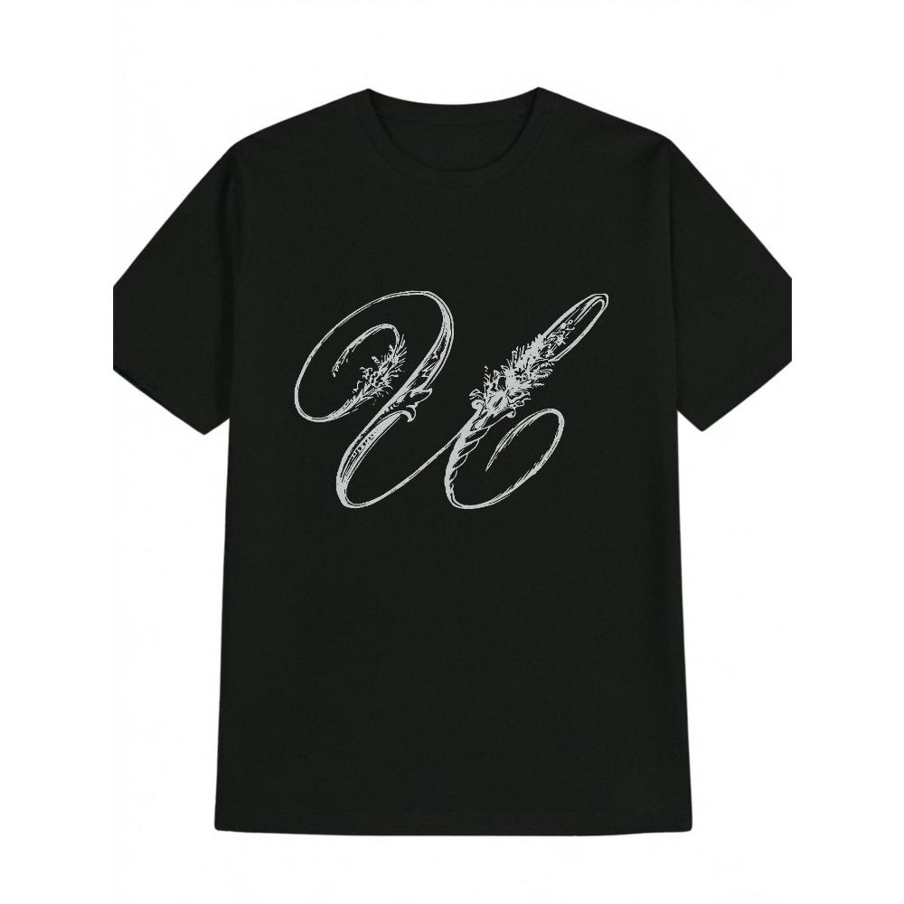 

Men s Casual Versatile Crew Neck T-Shirt Printed Men s Top Men s Gift 3XL