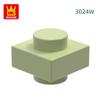 Non-Toxic 549Pcs/Lot 3024W 1X1 Double Cylinder Block Moc Color Accessories Compatible With Brick Diy Children'S Toy S1355