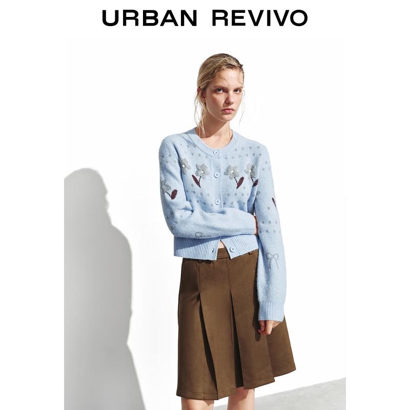 UR Women's Floral Bow-Knot Knitted Cardigan