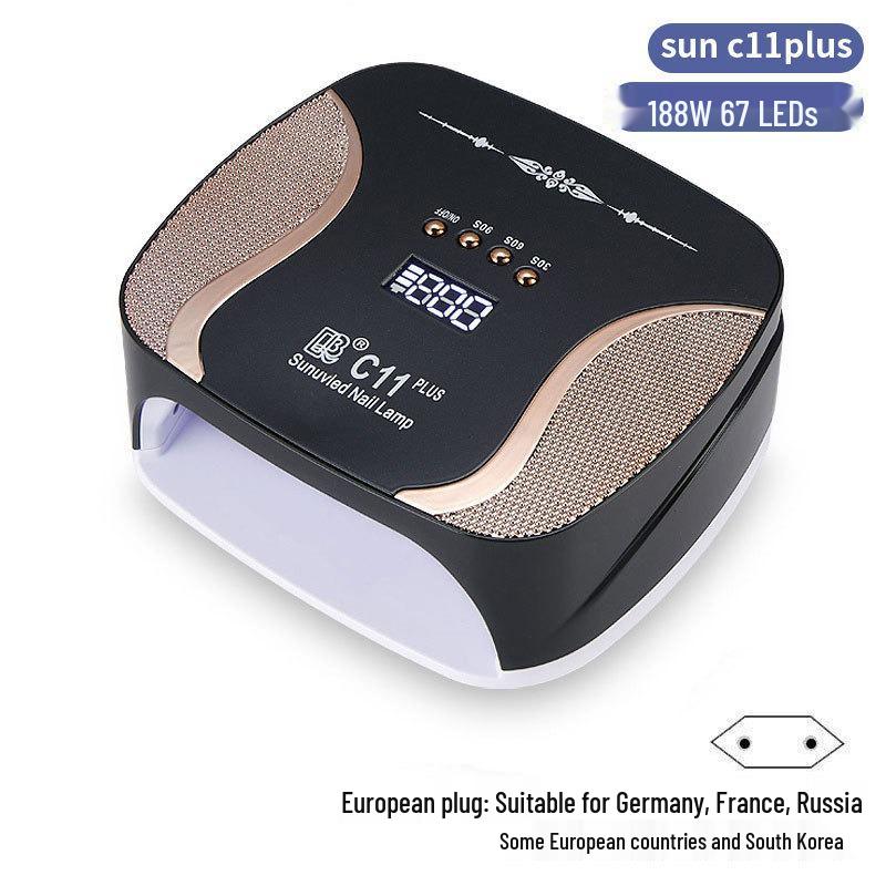 256W High Power UV/LED Dual Light Nail Curing Lamp