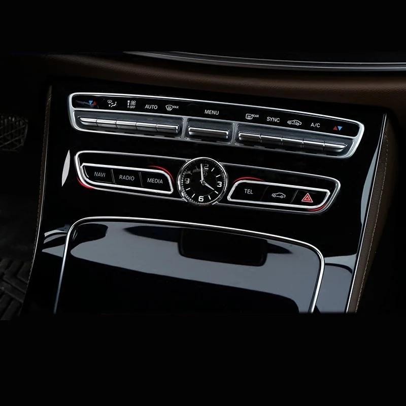 Automotive Parts for Mercedes Benz C-E-Class W205 W213 GLC Automotive Styling Center Control CD Function Button Decorative Frame