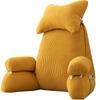 Reading Pillow for Sitting in Bed with Armrests and Pockets