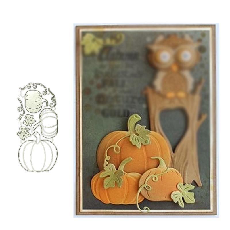 Hollow-out Pumpkins Die Cuts Embossing Cutting Dies Templates for Kid Card Making DIY Scrapbooking Album Party Favors