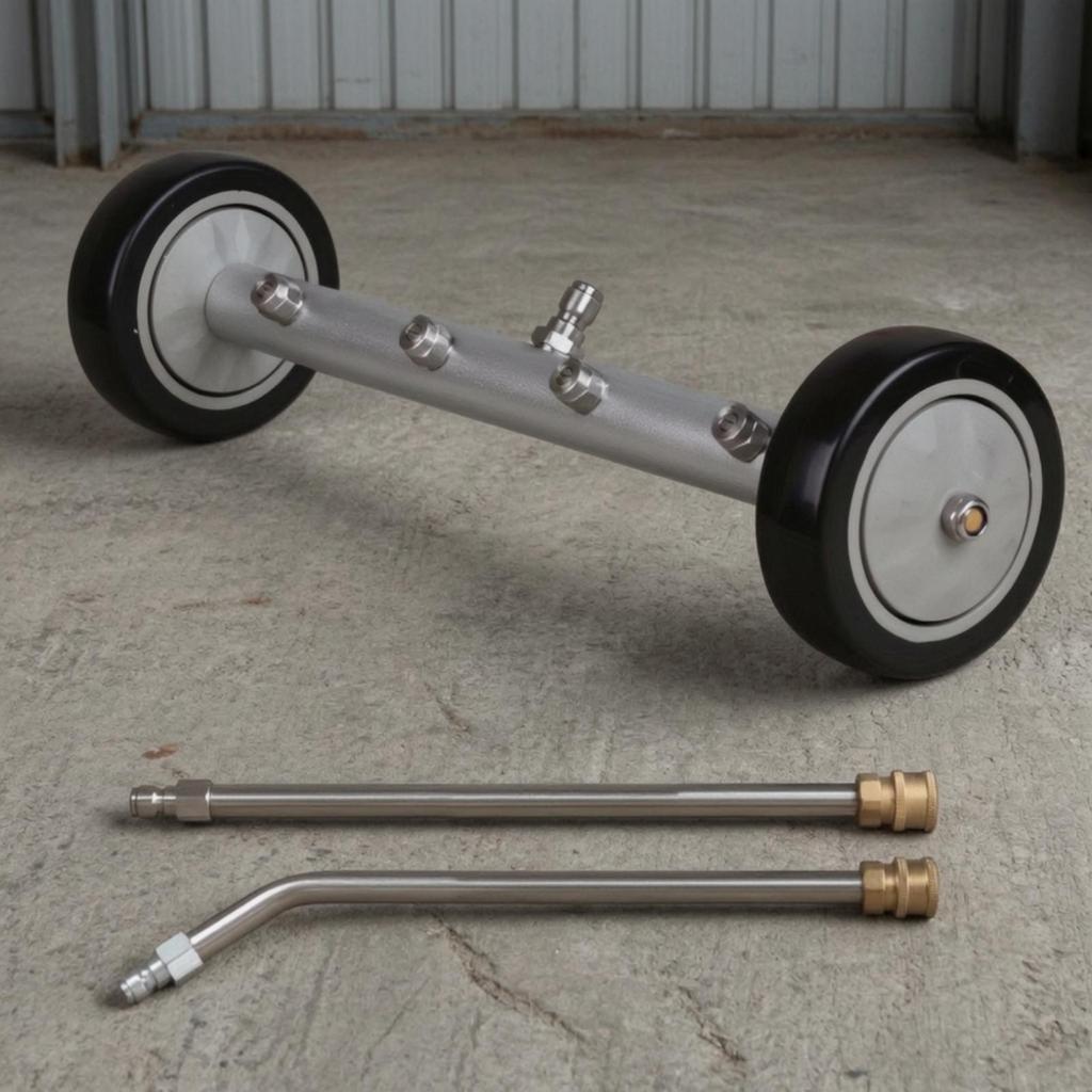 Washer Undercarriage with Extension Rods Versatile Under Car Stainless Cleaning