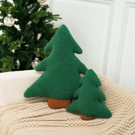 Juletre Plysjpute Dukke Mykt Juletre Utstoppet Pynteputetrekk Dekorativ Sofapute Hjem Juleborddekorasjon Gave