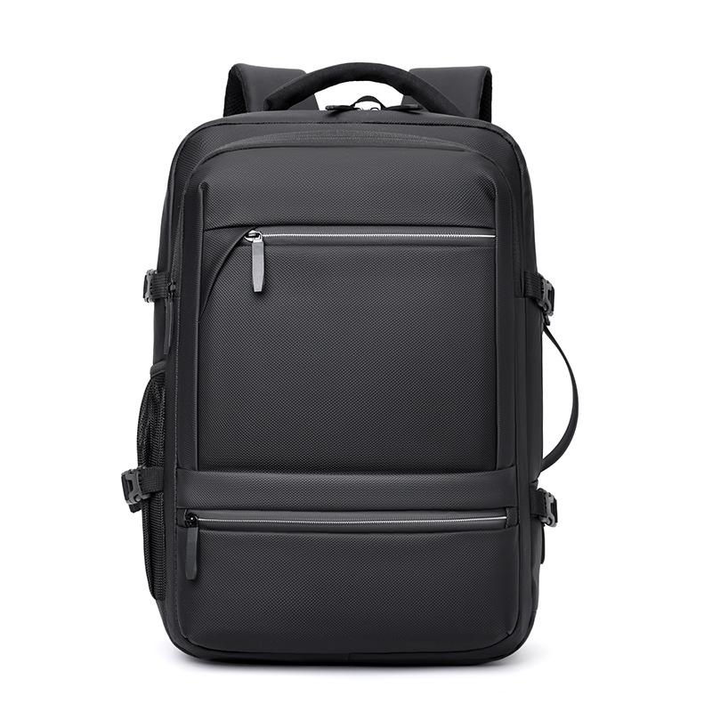 New large-capacity solid color versatile backpack business commute travel bag multi-function computer backpack student