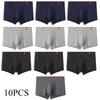 10 Pcs/Lot Men's Sexy Stripe Panties Underwear Knickers Underpants Shorts Fashion Under Wear Lingerie Boxers Briefs