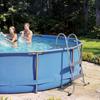 Above Ground Pool Ladder, 2-Step Steel A-Frame Swimming Pool Stairs for 83.8 Cm High Wall, 136 Kg Capacity Entry/Exit Steps with Secure Non-Slip