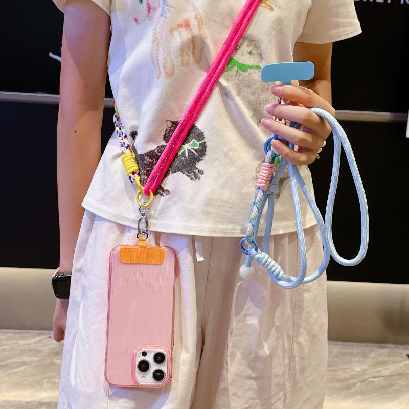 1Pcs Multi-Functional Adjustable Fancy Lanyard Simple Two-In-One Mobile Phone Lanyard Crossbody Strap Diy Wrist Short Rope