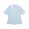 MALBON GOLF Rib Knit M Logo Collared T-Shirt Sky Blue (Woman)