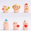 Adorable Resin Pig Figurine For Diy Desktop Decorations Perfect For New Year Celebrations