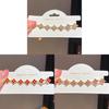 Floral Pendant Wristband With Stainless Steel And Diamond Accents For Women
