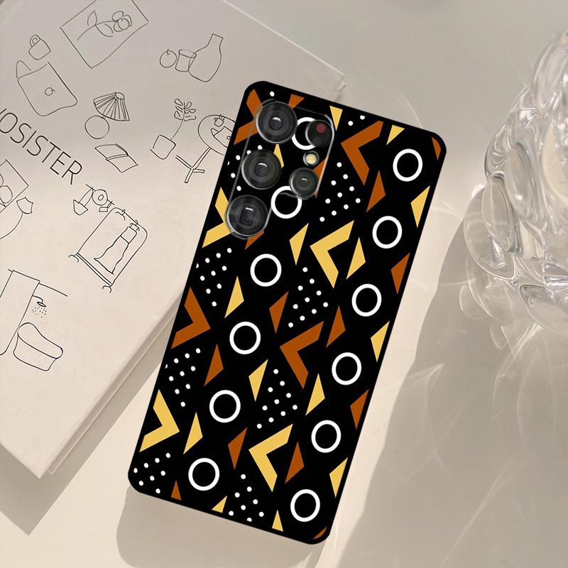 African Wax Fabric Phone Case For Samsung Galaxy S21 S22 S23 S24 S25 S26 Ultra S10 Plus S25 FE S20 FE Back Cover