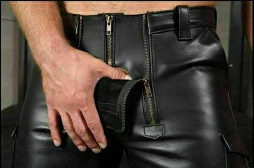 Men Stylish Leather Shorts Biker Gym Unique 100% Genuine Boxer Lambskin