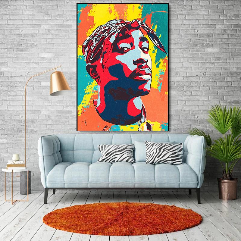 Street Graffiti Abstract Rap Singer Wall Art Poster Prints Home Decor Canvas Painting Living Room Decoration Mural Pictures