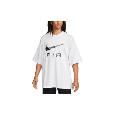 Sportovní oblečení Potisk písmen Vintage Crew Neck Volné Tričko s krátkým rukávem se spuštěným ramenem Pánské topy Bílá FD1250-100