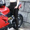 Pantaloni da motocross da donna, trasparenti, riflettenti, CE2, protettivi, traspiranti, in rete, vestibilità aderente per