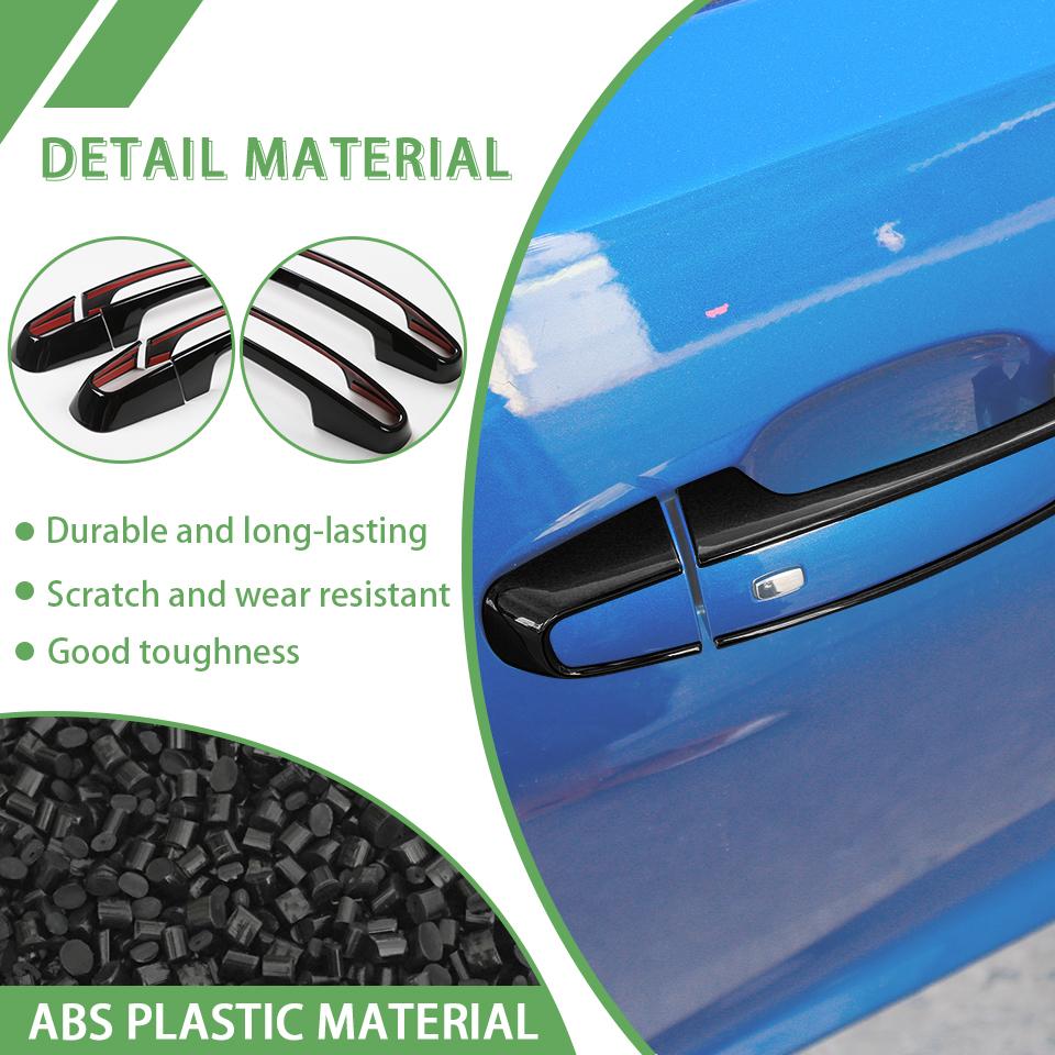  ABS Door Handle Decoration Cover Sticker Fit For Chevy Camaro 2017 Up Exterior Accessories