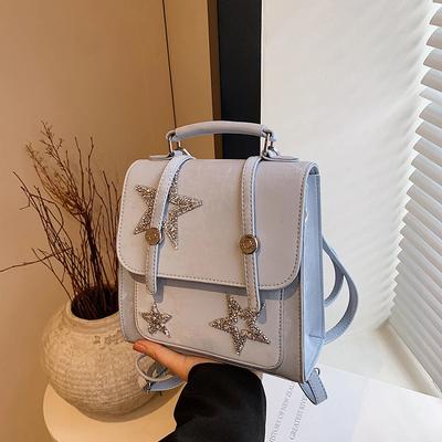 Solid Zipper Inner Bag for Women Flap PU Backpacks Internal Compartment High-quality Bags Fashion