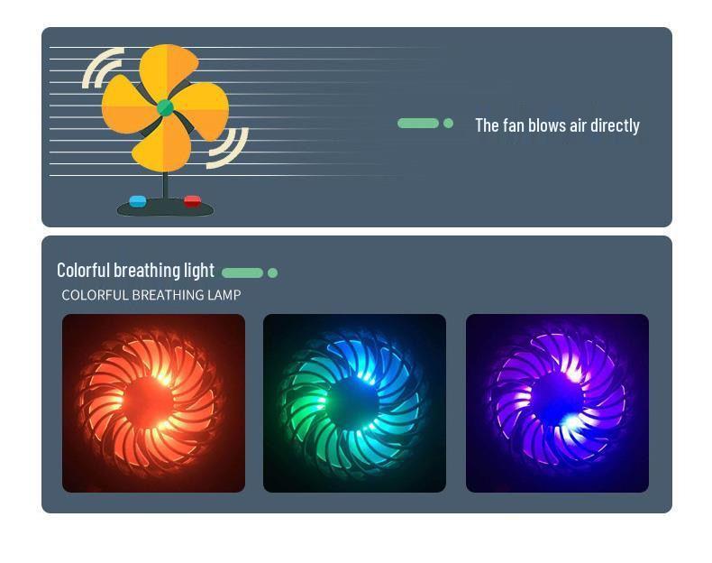 LED Nackenventilator: Wiederaufladbarer geräuschloser Hängeventilator der 3. Generation