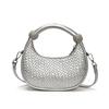 This year's popular small bag women's 2025 new spring and summer versatile messenger bag woven portable dumpling bag