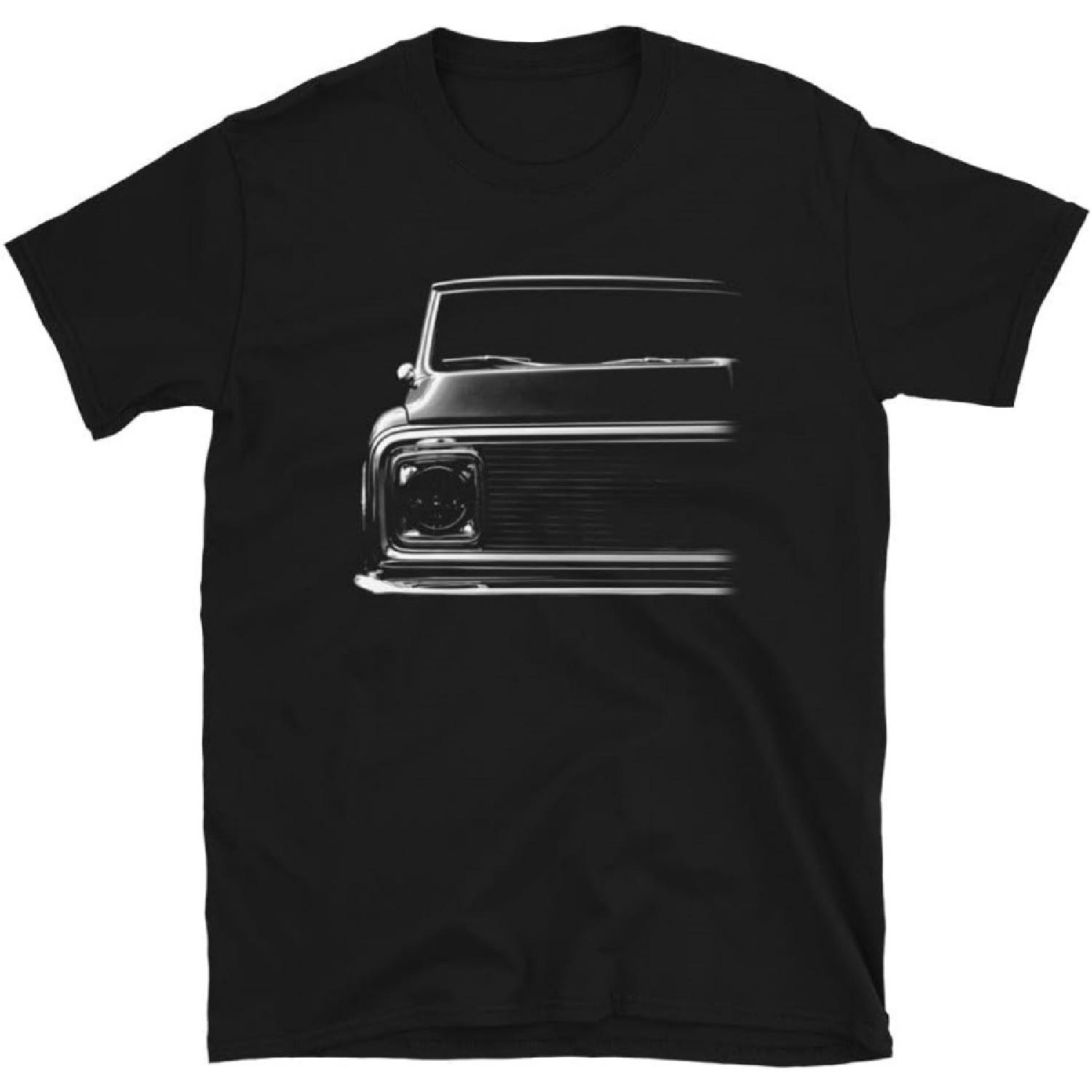 Мужская футболка Chevy C 10 Силуэт пикапа Классическая футболка Короткая S разноцветный