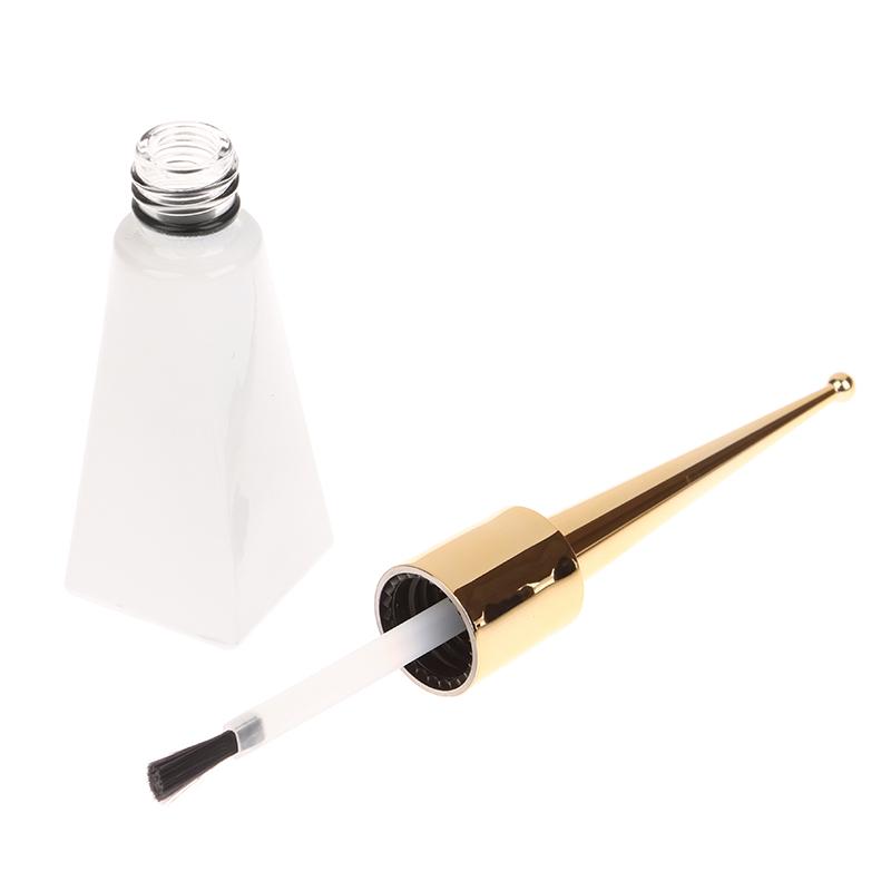 

1Pcs 8Ml Glass Nail Gel Bottles Empty Refillable Nail Gel Polish Containers With Brush Cap Makeup Tools Nail Accessories