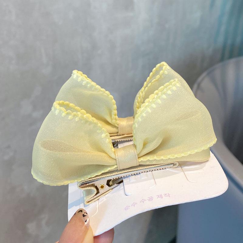 

Очаровательная 3D-заколка-бантик для девочек — свежий дизайн с двумя зажимами