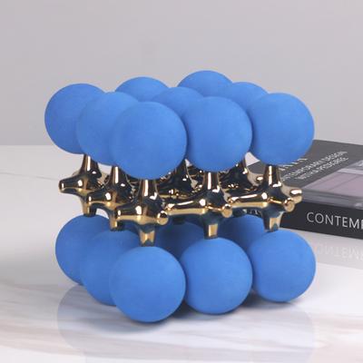Bead Dot Geometric Ball Ornaments Abstract Cube Simple Modern Hotel Model Room Soft Furnishings Table Decorations