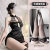 Domila Sexy Lingerie Lace Temptation Retro Cheongsam Hot Hollow Back Lace-up Large Size Uniform