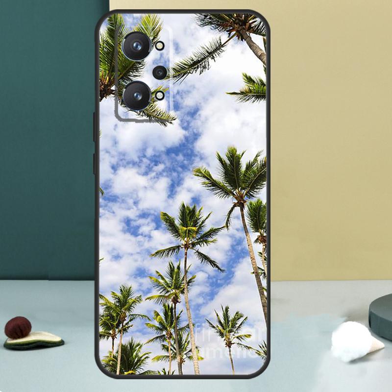 sunset palm trees For Realme 13 12 10 11 14 Pro Plus GT 6 5 6T GT7 Pro C55 C53 C51 C21Y C25S C75 C67 C61 Case