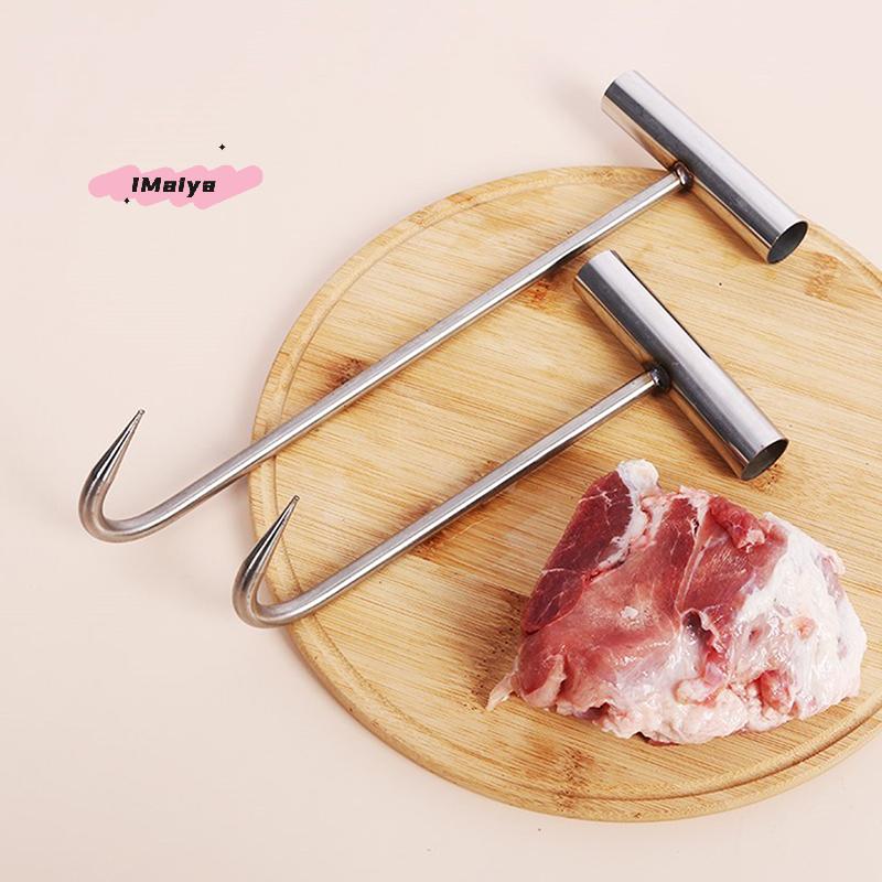 M-4 Taglie Cucina Salsiccia Pancetta Lavorazione Carne Ganci a T Manico a T Gancio per Disossare Carne Per Cucina Macelleria Ristorante Strumento BBQ