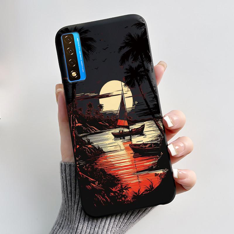 Case For TCL 20S 20L 20L+ 20 Pro 5G Luxury Cute Love Rabbit Funny Black Soft Silicone Phone Case For TCL20 20Pro 5G Back Cover