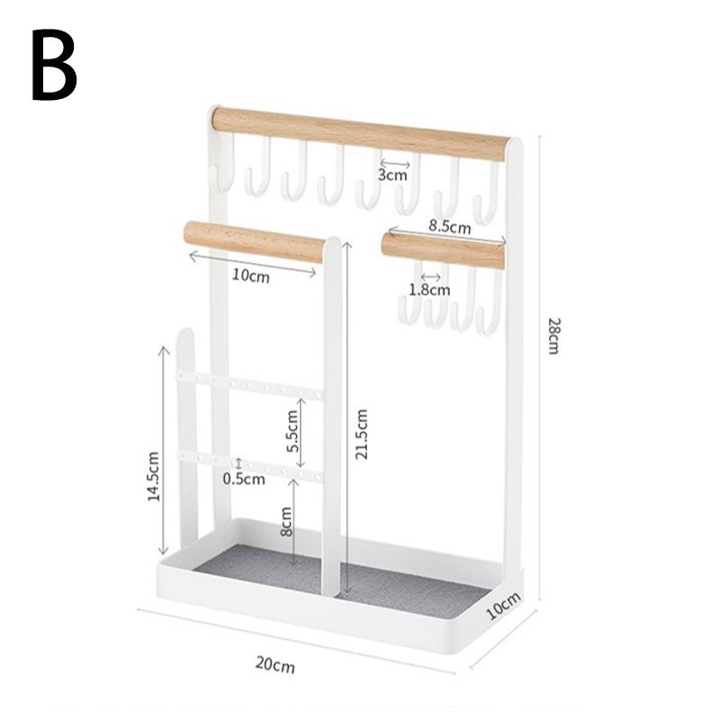 Sieraden Plank Hanger Ketting Display Standaard Oorbel Sieraden Opbergruimte Bureau Klein Item Metalen Organizer Huishoudelijk Apparaat Voor Winkel