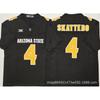 ג'רזי פוטבול קולג' לגברים NCAA Arizona State Sun Devils 4 Skattebo רקום ביצועים ביגוד ספורט