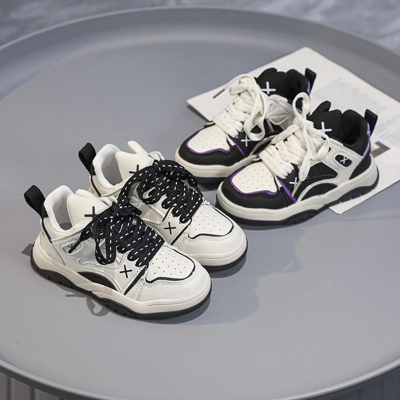 

2023 детская модная дышащая обувь для скейтбординга с низким верхом, детская спортивная обувь для бега, удобные кроссовки для спортзала для мальчиков и девочек