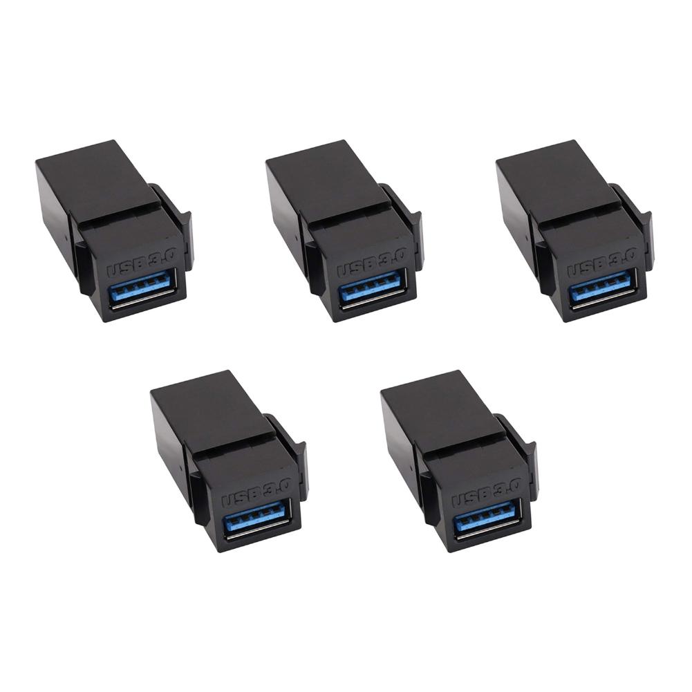 

5/10Pcs USB 3.0 Keystone Jack Inserts Connect Equipment with USB Port Snap-in Connector Socket Port for Wall Plate Outlet Panel